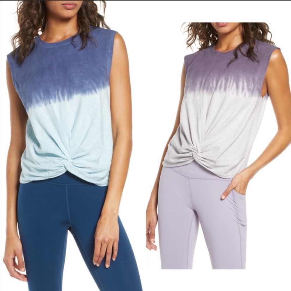 Zella Dip Dye Twist Tanks - Picture 3 of 4